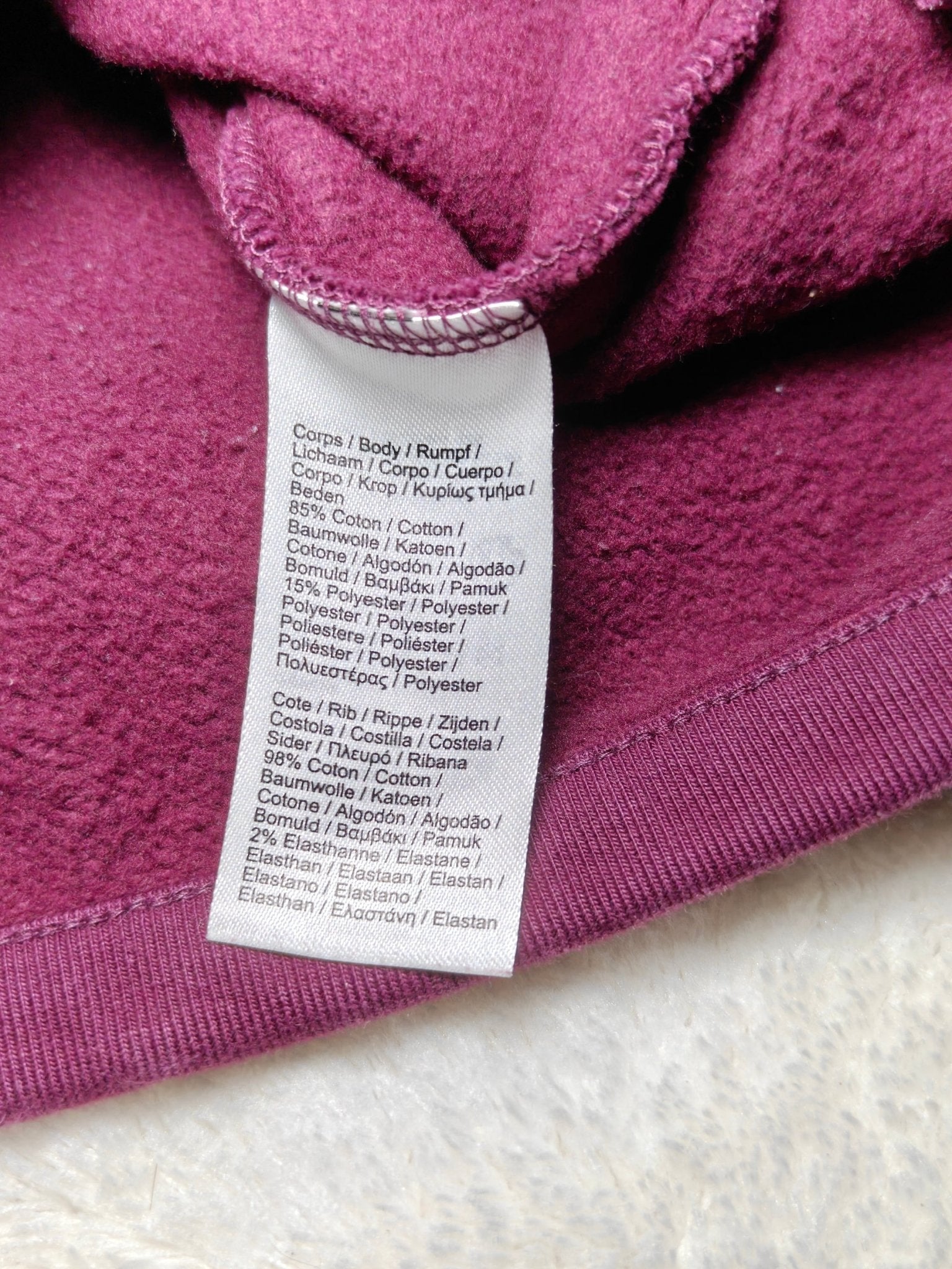 Women Lacoste Bordeaux Relaxed Fit Sweatshirt (EU 34/XS)