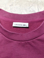 Women Lacoste Bordeaux Relaxed Fit Sweatshirt (EU 34/XS)