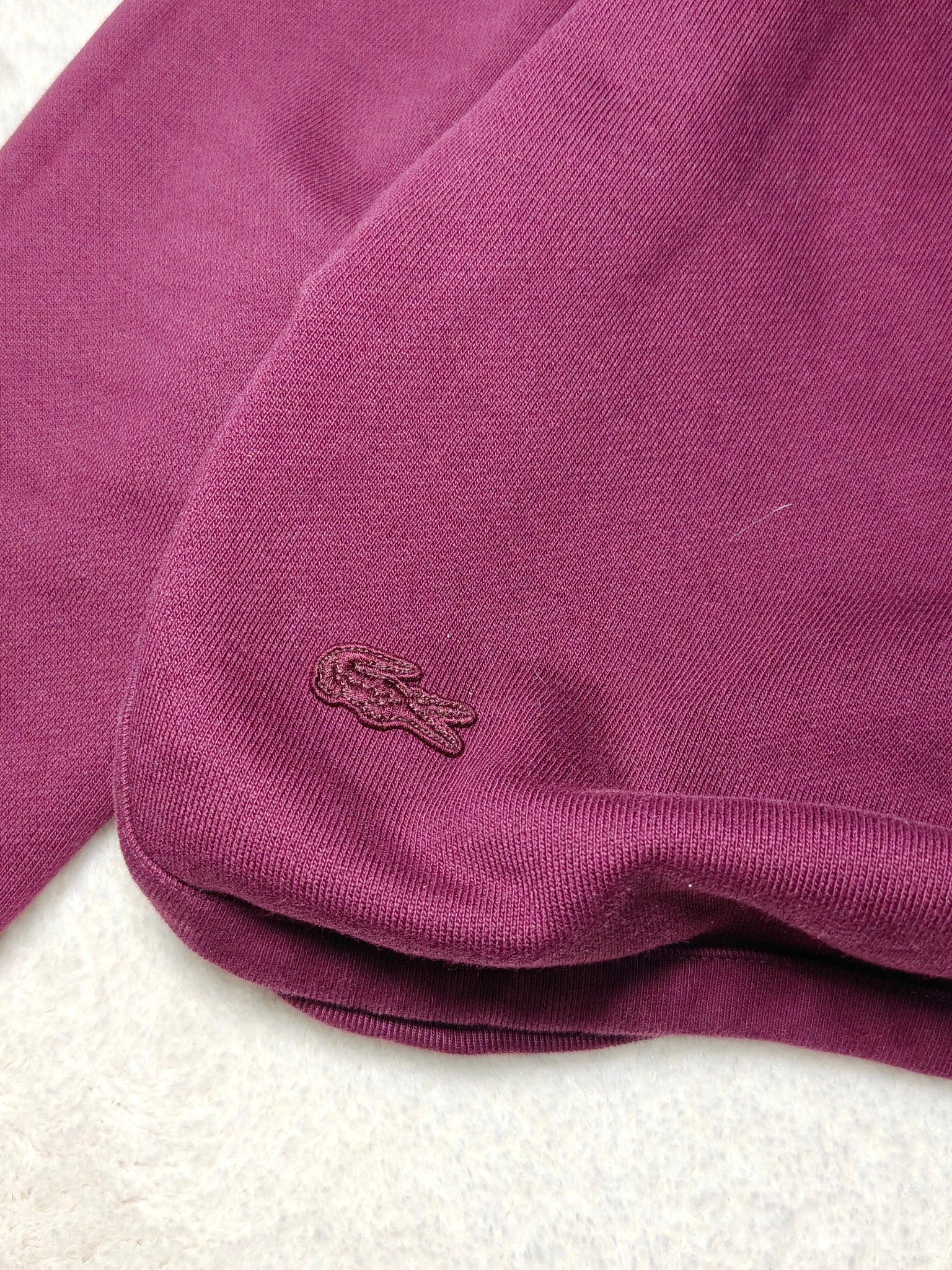 Women Lacoste Bordeaux Relaxed Fit Sweatshirt (EU 34/XS)