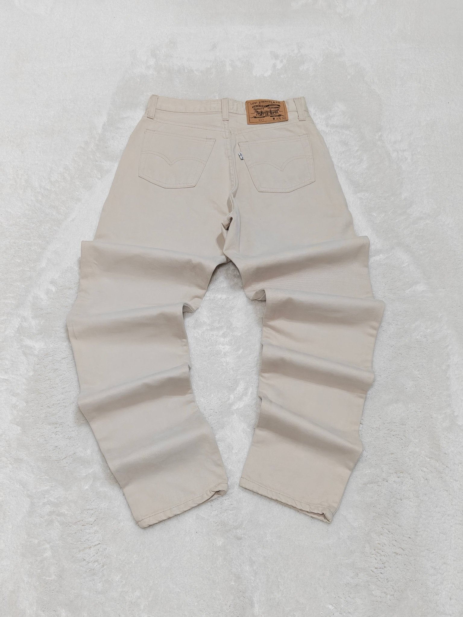 Women Levi's 441 Beige Vintage Straight W27 L30 (EU 36/S) Jeans