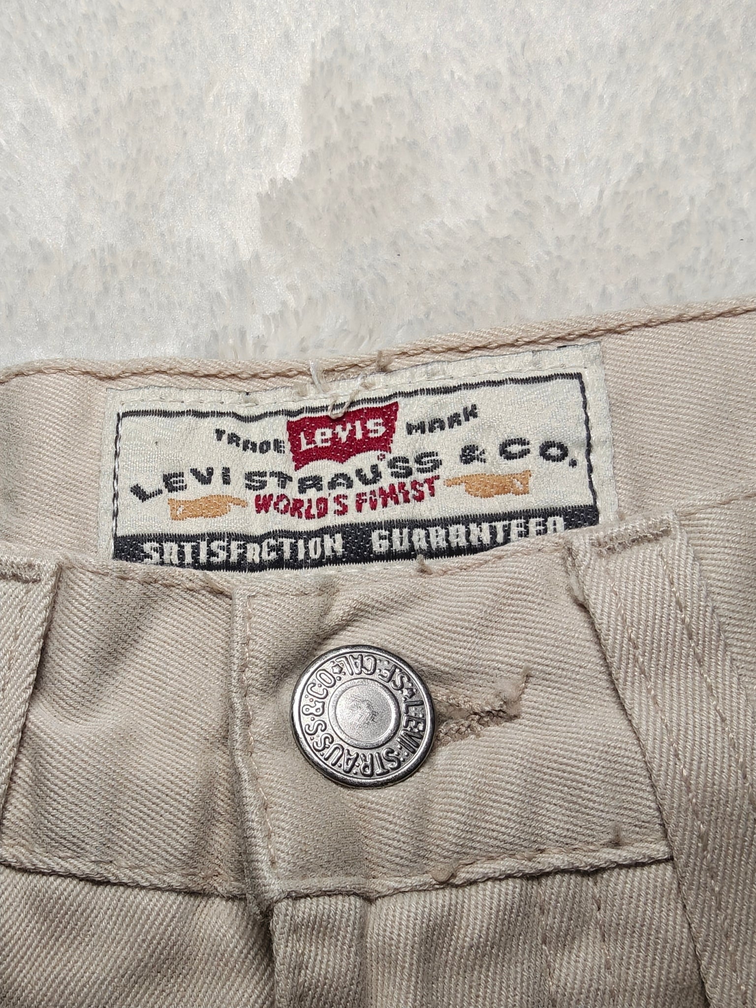 Women Levi's 441 Beige Vintage Straight W27 L30 (EU 36/S) Jeans