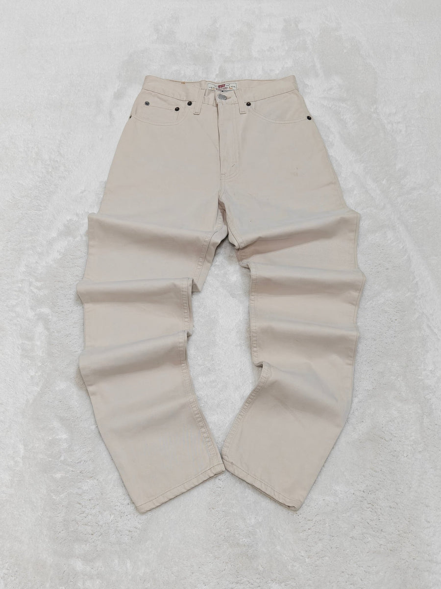 Women Levi's 441 Beige Vintage Straight W27 L30 (EU 36/S) Jeans
