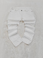 Women Levi's 473 White Slim Low Waist W31 L34 (EU 40/L) Jeans