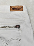 Women Levi's 473 White Slim Low Waist W31 L34 (EU 40/L) Jeans