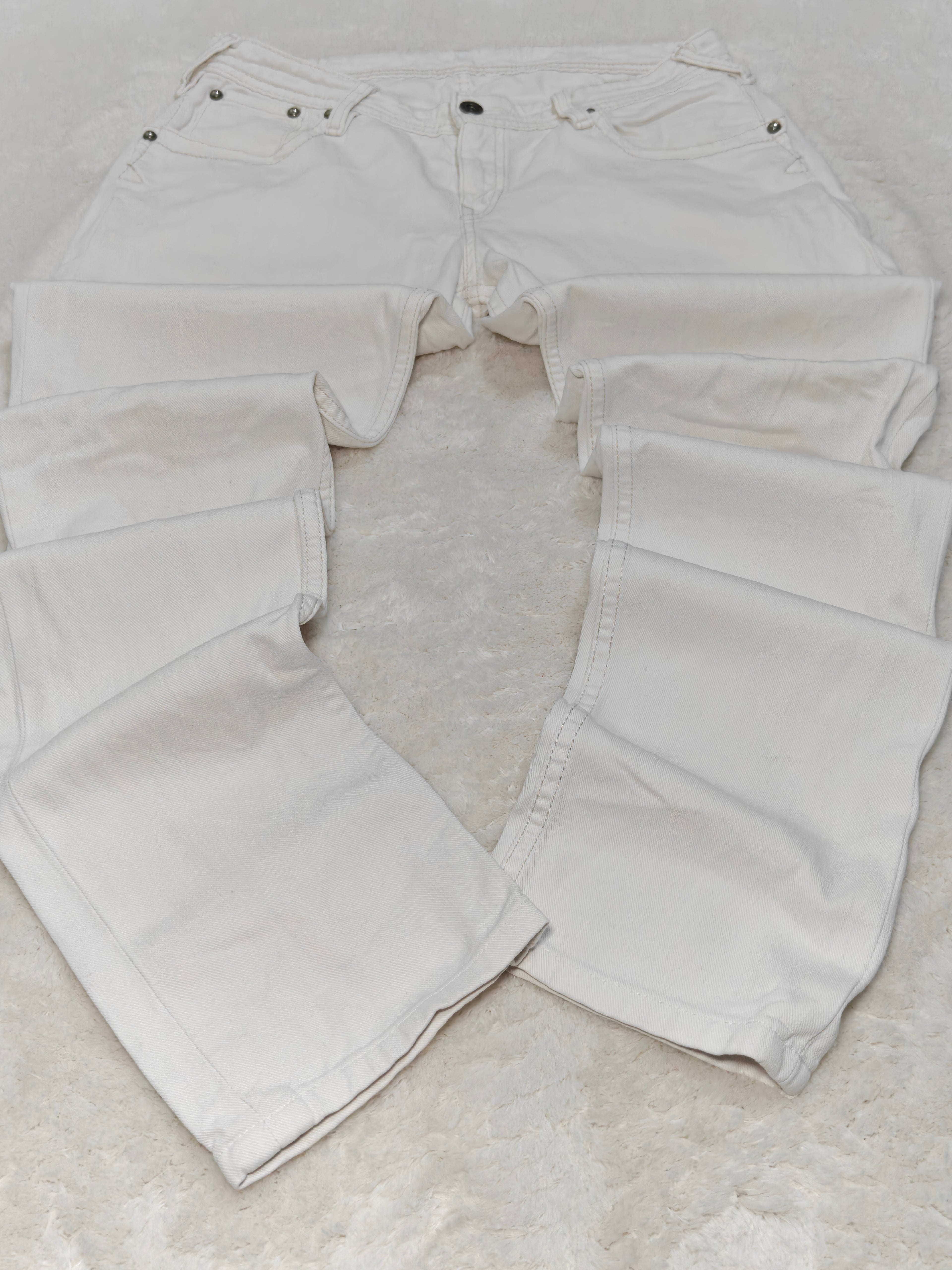 Women Levi's 473 White Slim Low Waist W31 L34 (EU 40/L) Jeans
