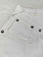 Women Levi's 473 White Slim Low Waist W31 L34 (EU 40/L) Jeans