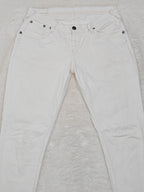 Women Levi's 473 White Slim Low Waist W31 L34 (EU 40/L) Jeans