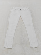 Women Levi's 473 White Slim Low Waist W31 L34 (EU 40/L) Jeans