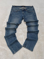 Women Levi's 524 Top Superlow Blue Skinny W29 L32 (EU 38/M) Jeans