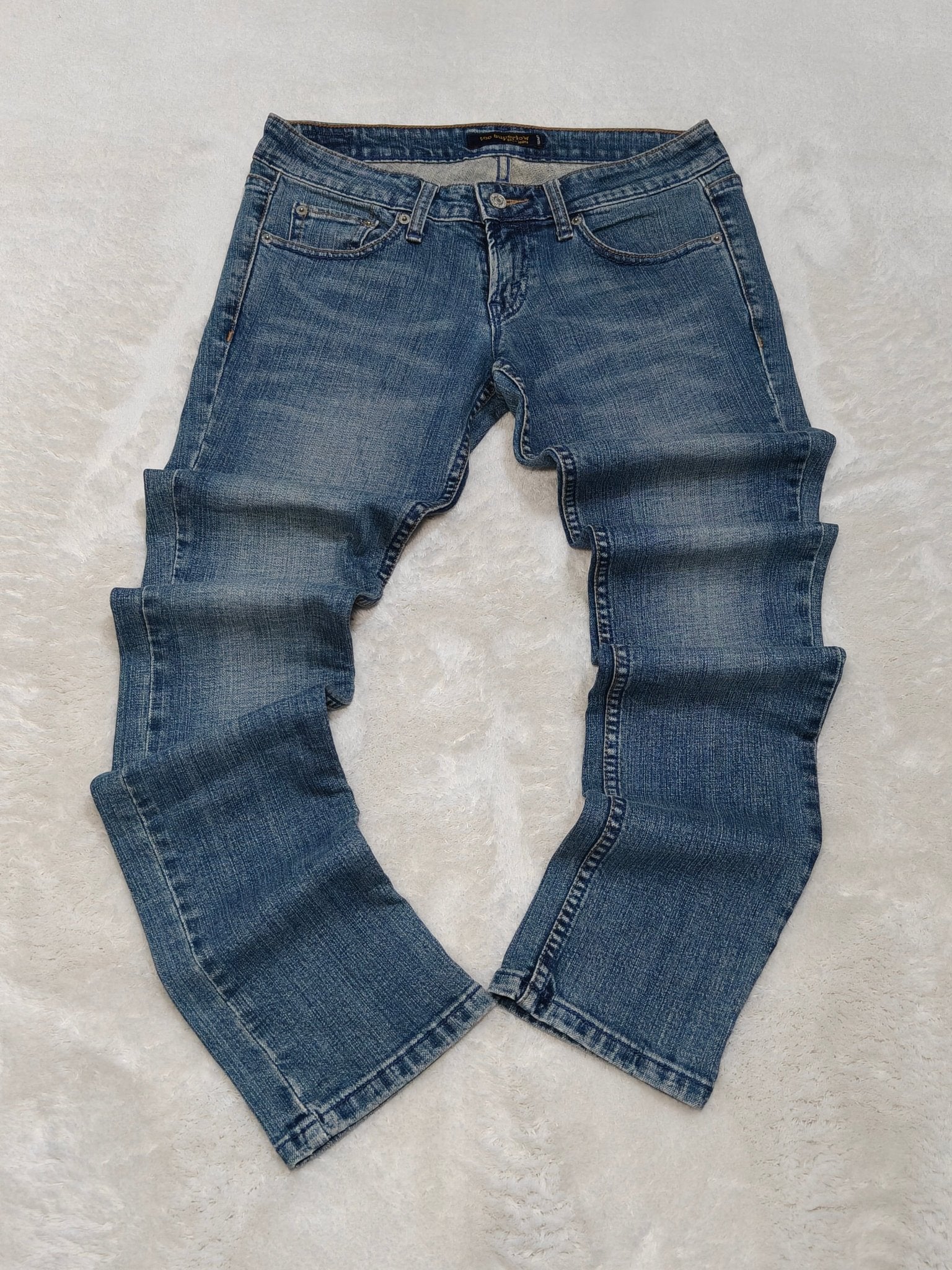 Women Levi's 524 Top Superlow Blue Skinny W29 L32 (EU 38/M) Jeans