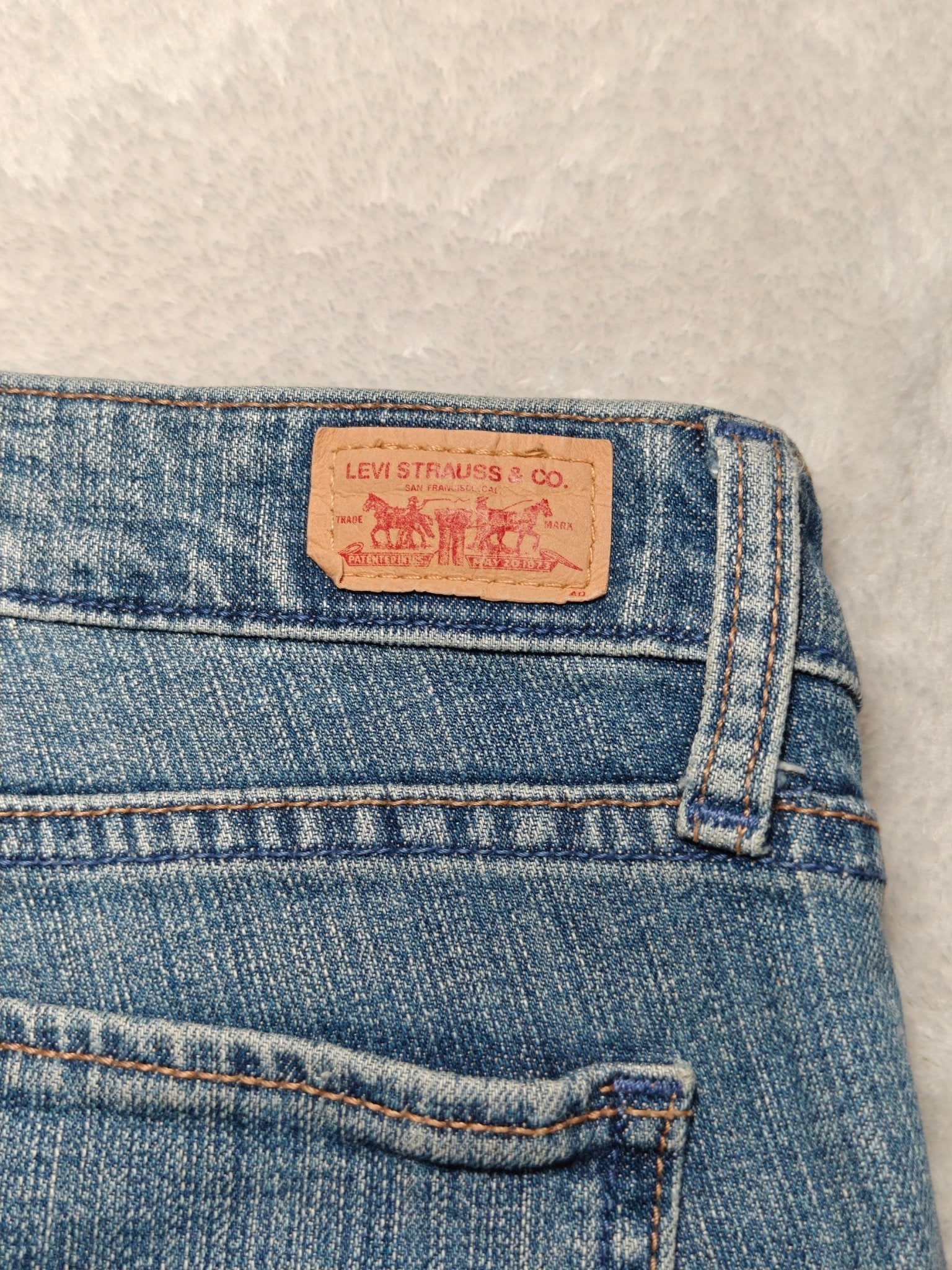 Women Levi's 524 Top Superlow Blue Skinny W29 L32 (EU 38/M) Jeans
