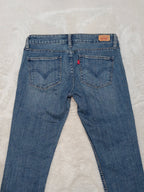 Women Levi's 524 Top Superlow Blue Skinny W29 L32 (EU 38/M) Jeans