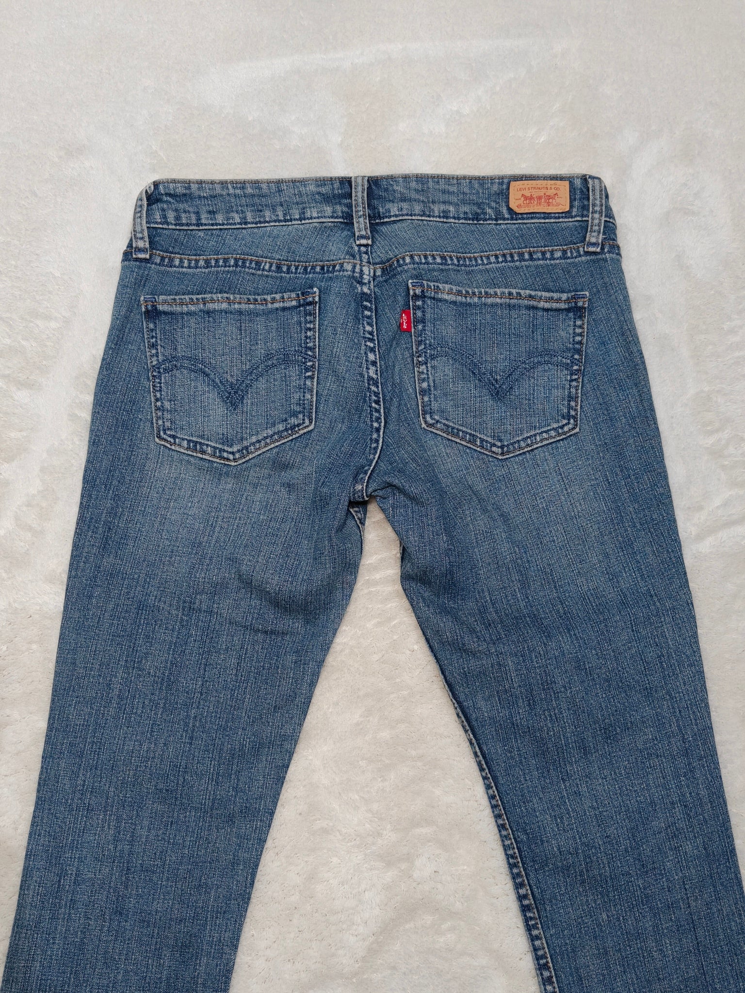 Women Levi's 524 Top Superlow Blue Skinny W29 L32 (EU 38/M) Jeans