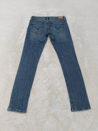 Women Levi's 524 Top Superlow Blue Skinny W29 L32 (EU 38/M) Jeans