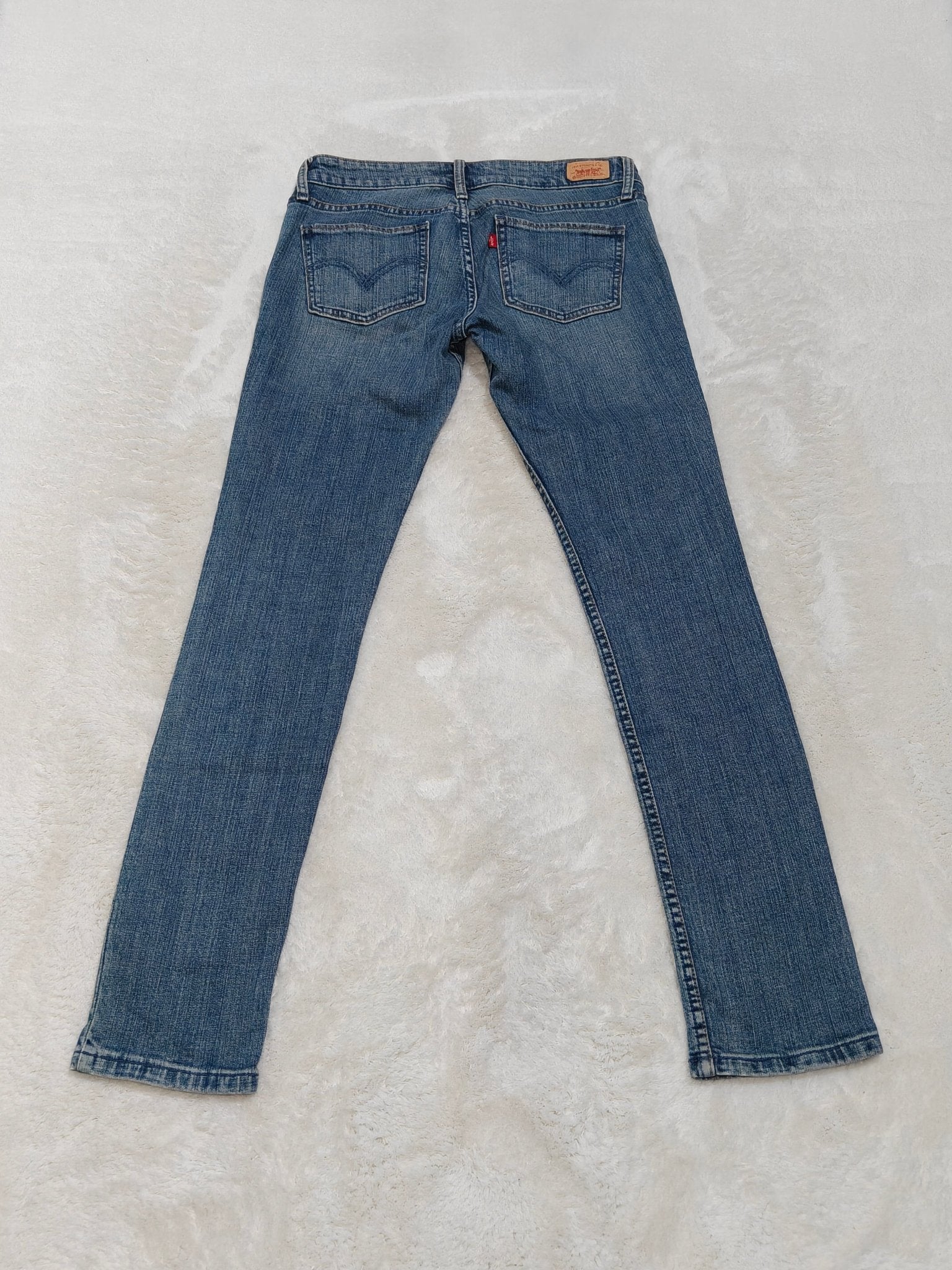 Women Levi's 524 Top Superlow Blue Skinny W29 L32 (EU 38/M) Jeans