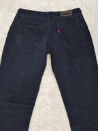 Women Levi's 571 Dark Blue Straight Slim Low Waist W29 L34 (EU 38/M) Jeans