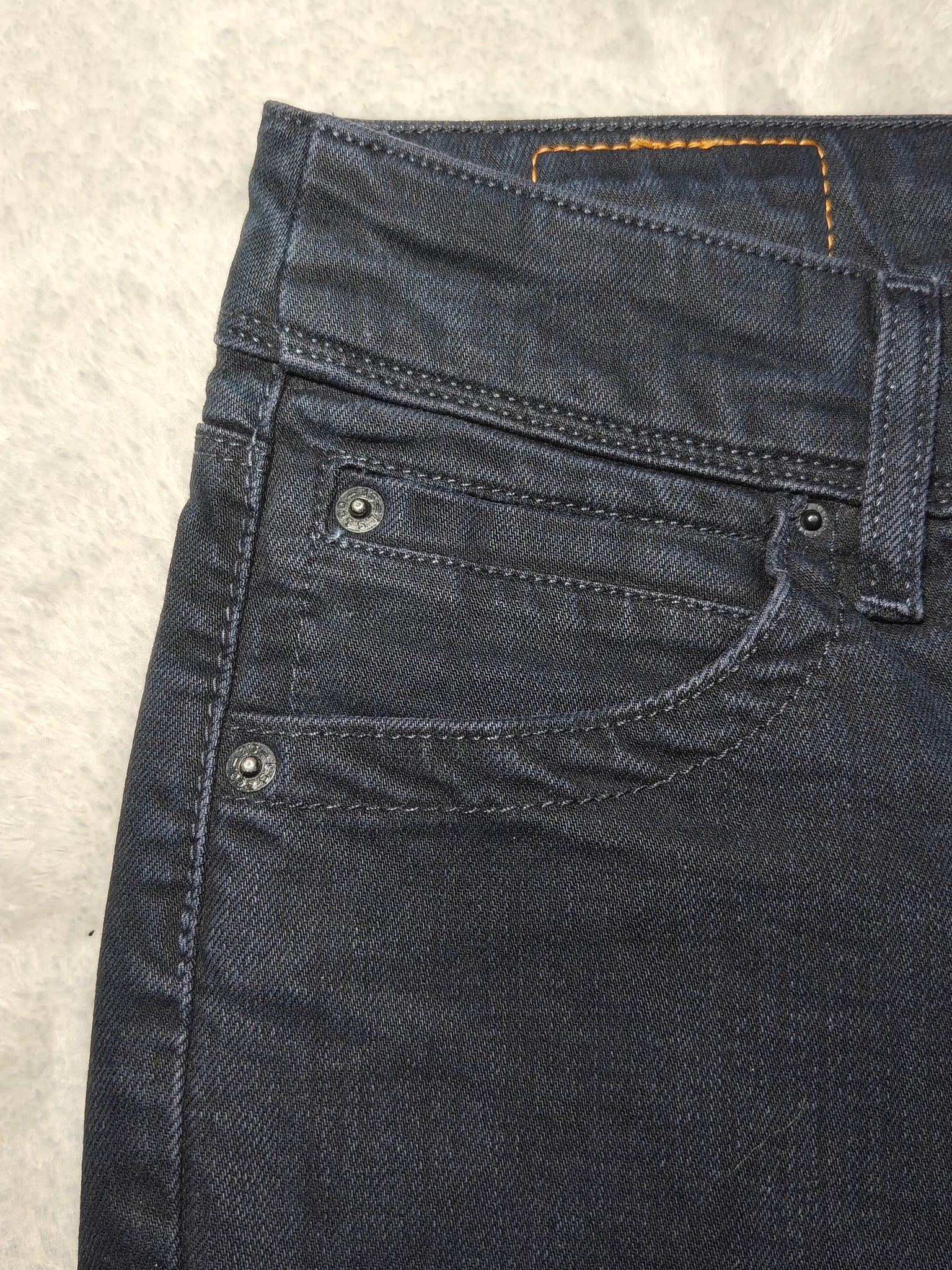 Women Levi's 571 Dark Blue Straight Slim Low Waist W29 L34 (EU 38/M) Jeans