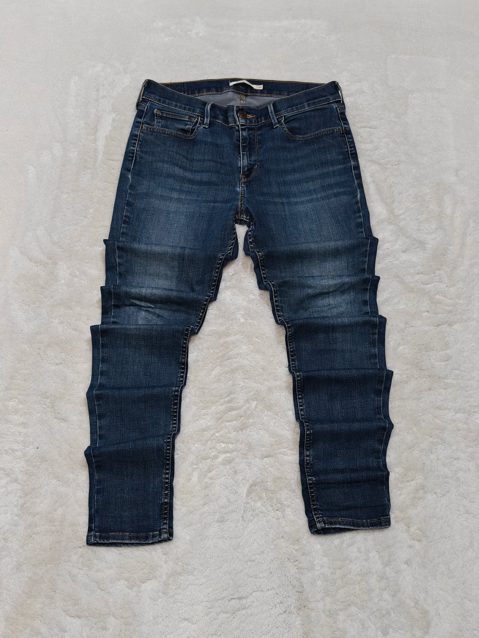 Women Levi's 710 Blue Super Skinny High Waist W30 L32 (EU 40/L) Jeans