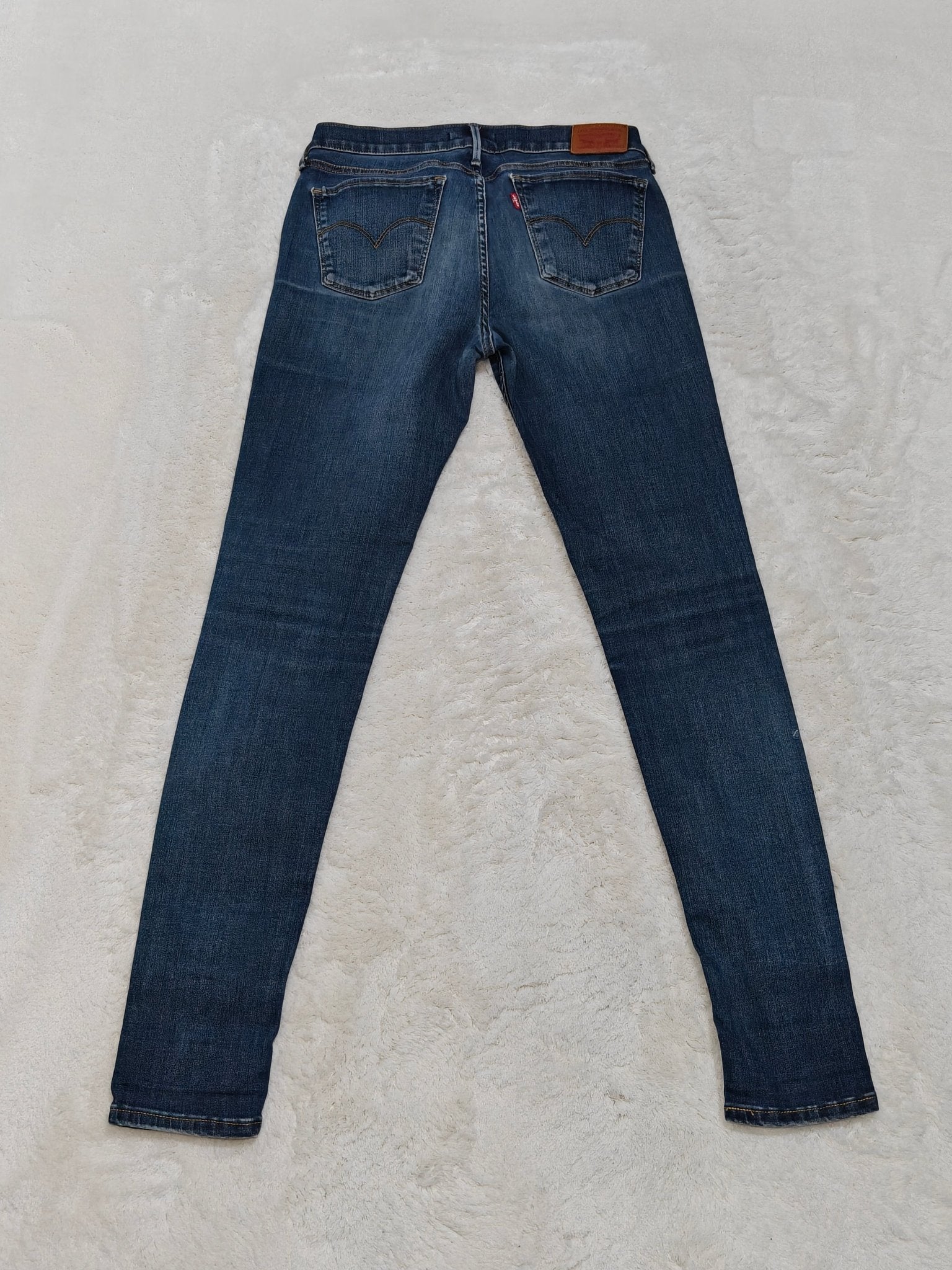 Women Levi's 710 Blue Super Skinny High Waist W30 L32 (EU 40/L) Jeans