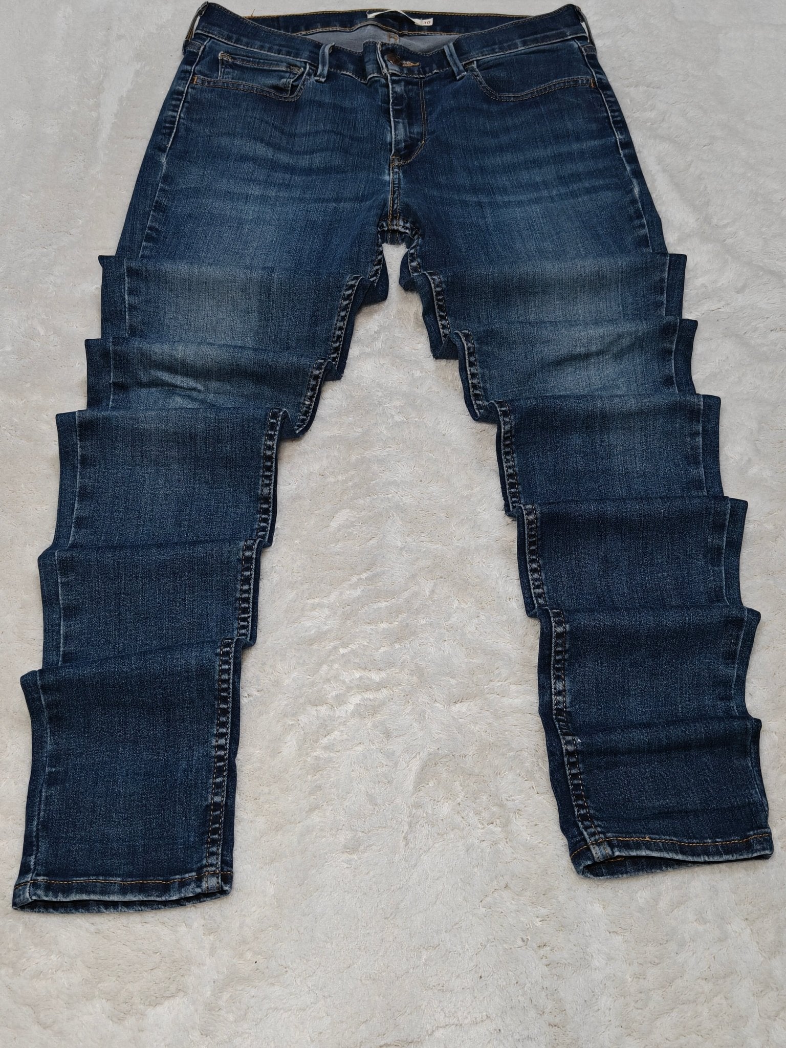Women Levi's 710 Blue Super Skinny High Waist W30 L32 (EU 40/L) Jeans