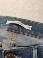 Women Levi's 710 Blue Super Skinny High Waist W30 L32 (EU 40/L) Jeans