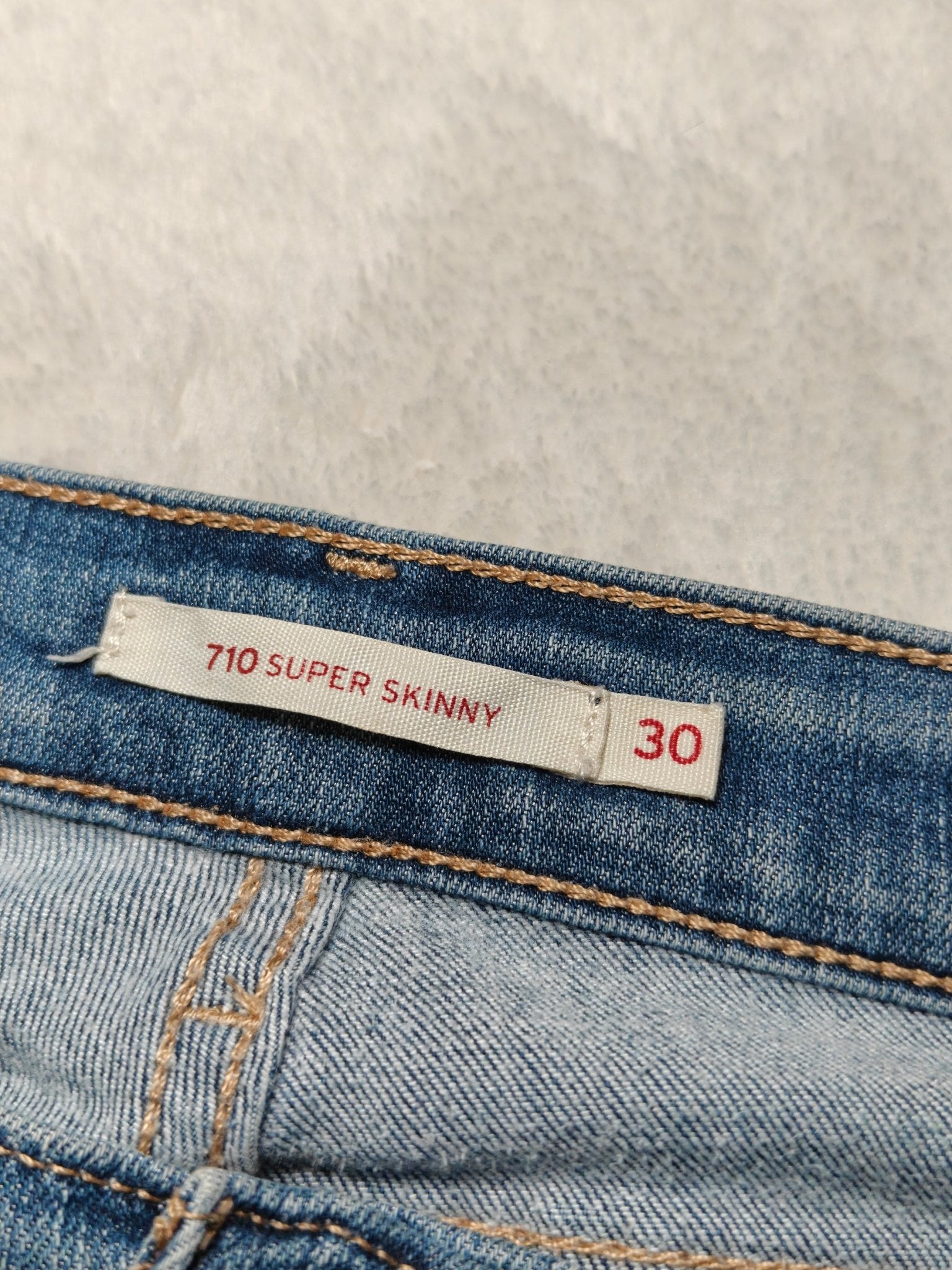 Women Levi's 710 Blue Super Skinny W30 L30 (EU 40/L) Jeans