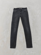 Women Levi's 710 Grey Black Faded Super Skinny W28 L32 (EU 38/M) Jeans
