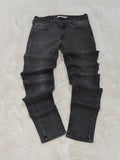 Women Levi's 710 Grey Black Faded Super Skinny W28 L32 (EU 38/M) Jeans