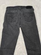 Women Levi's 710 Grey Black Faded Super Skinny W28 L32 (EU 38/M) Jeans