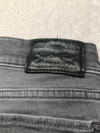Women Levi's 710 Grey Black Faded Super Skinny W28 L32 (EU 38/M) Jeans
