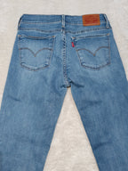 Women Levi's 710 Light Blue Super Skinny Mid Waist W27 L28 (EU 36/S) Jeans