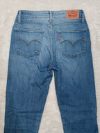 Women Levi's 711 Light Blue Skinny Low Waist W26 L32 (EU 36/S) Jeans