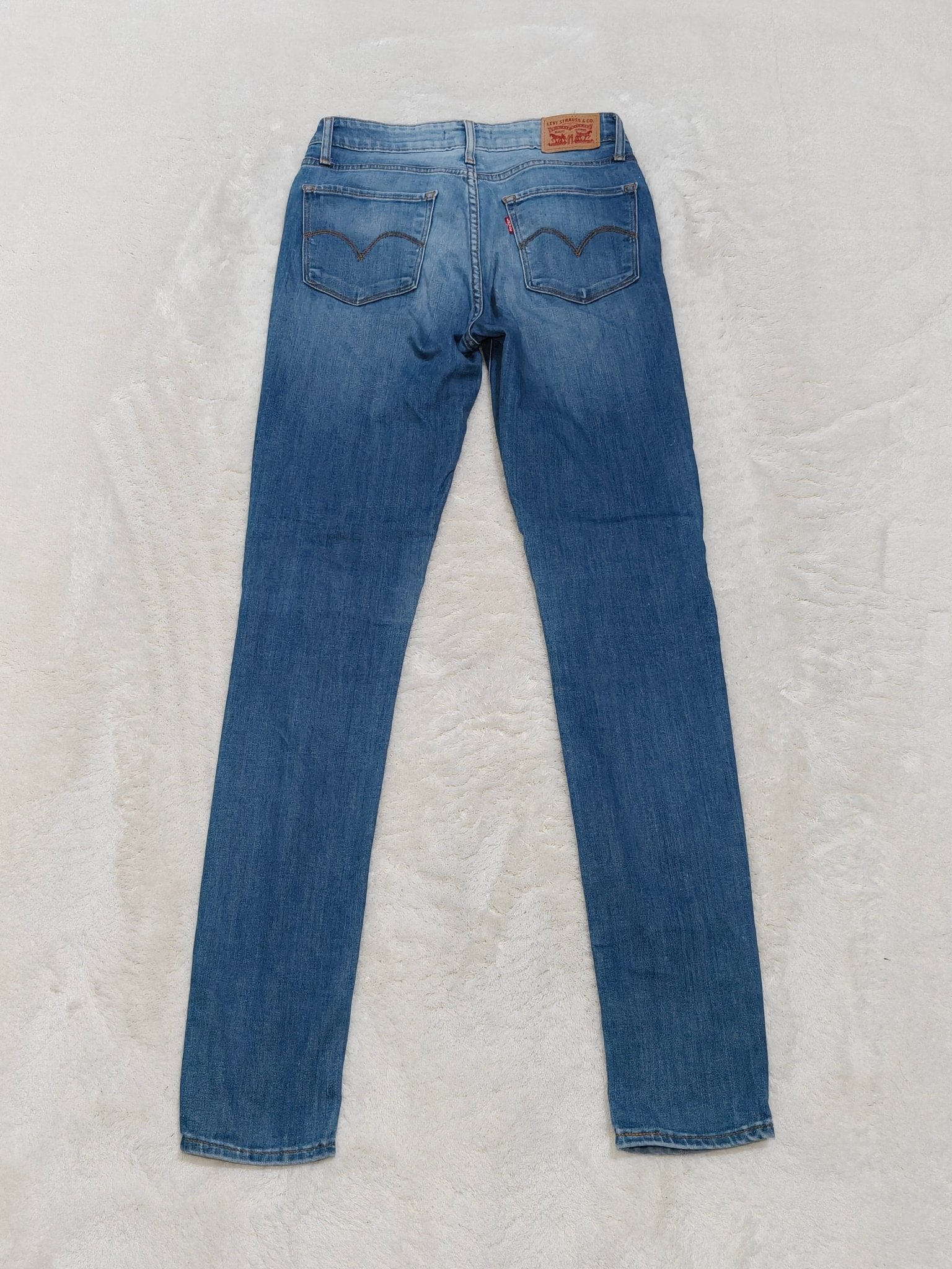Women Levi's 711 Light Blue Skinny Low Waist W26 L32 (EU 36/S) Jeans