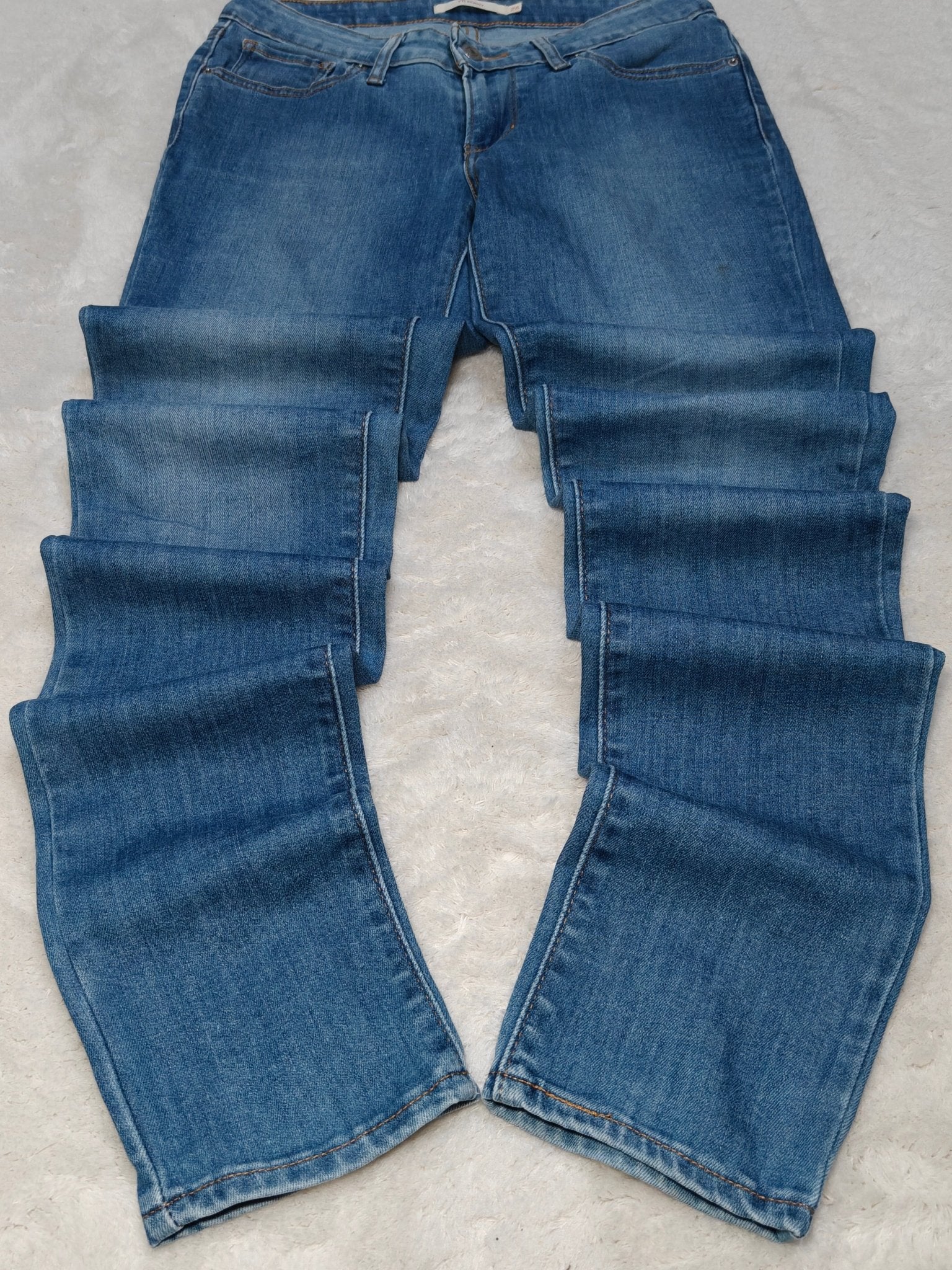 Women Levi's 711 Light Blue Skinny Low Waist W26 L32 (EU 36/S) Jeans