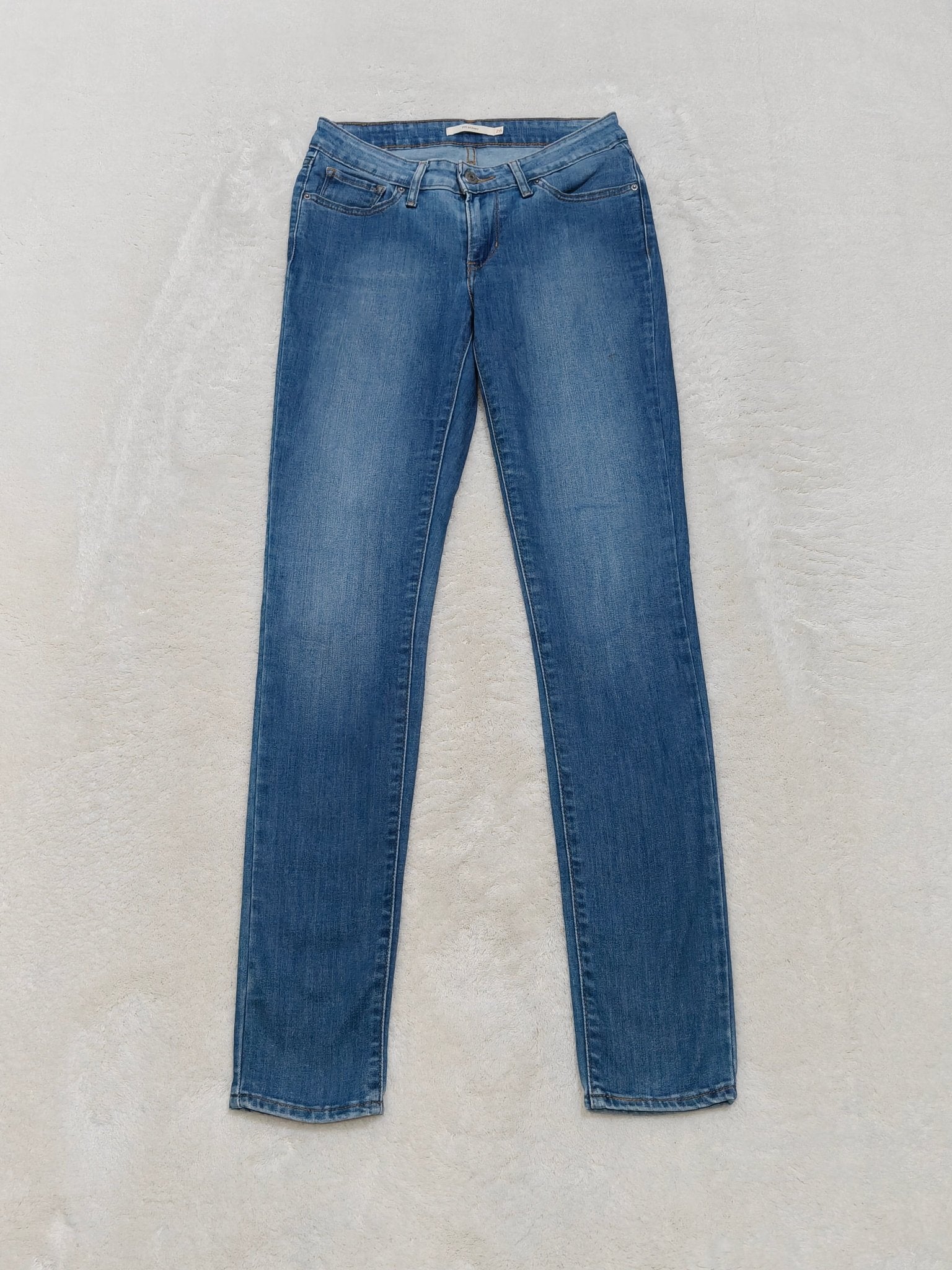 Women Levi's 711 Light Blue Skinny Low Waist W26 L32 (EU 36/S) Jeans