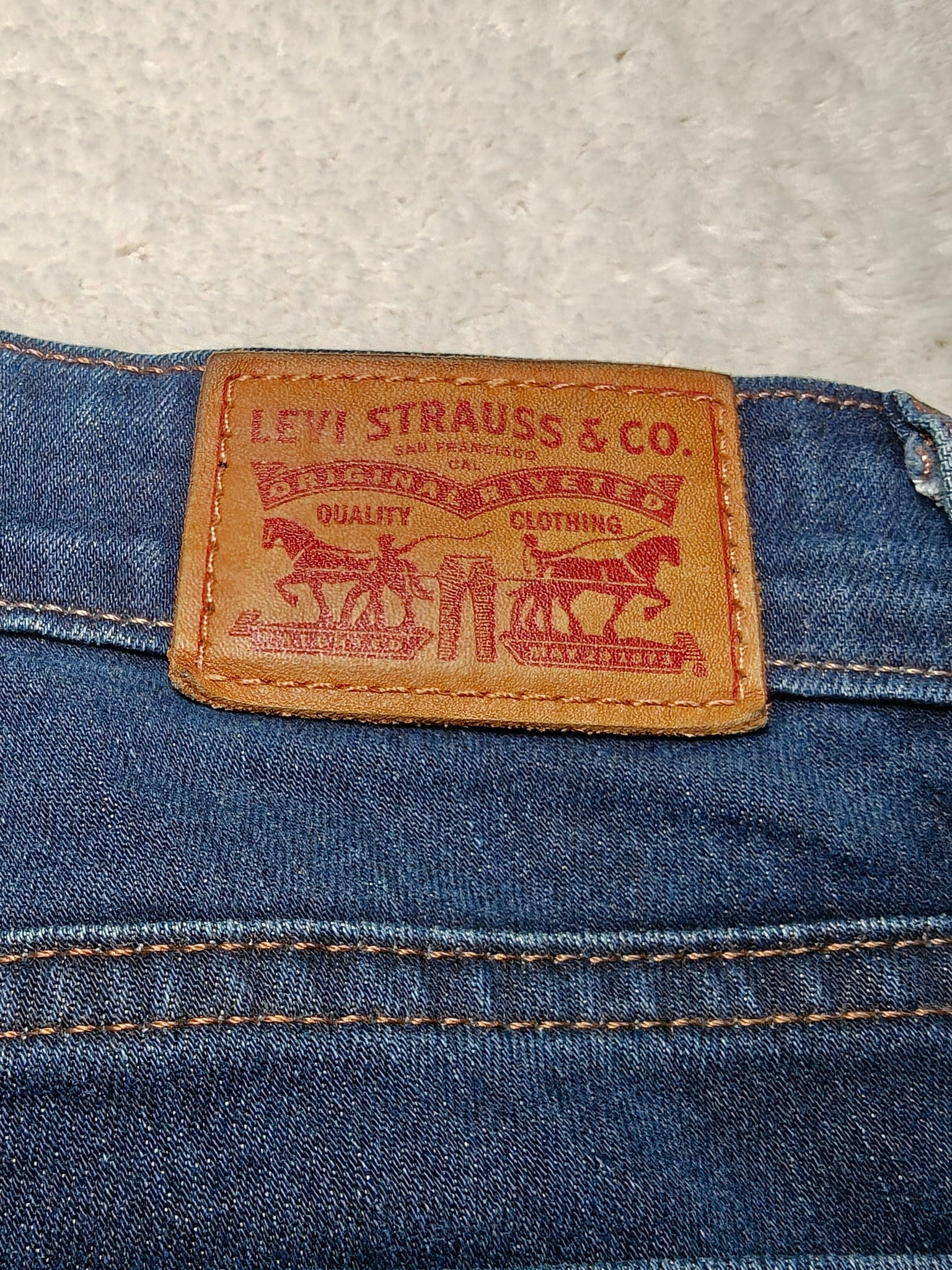 Women Levi's 712 Blue Slim W27 L30 (EU 36/S) Jeans