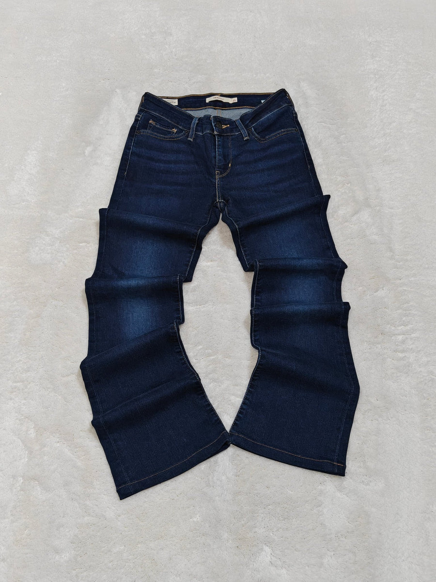 Women Levi's 712 Dark Blue Bootcut W25 L32 (EU/XS - 34) Jeans