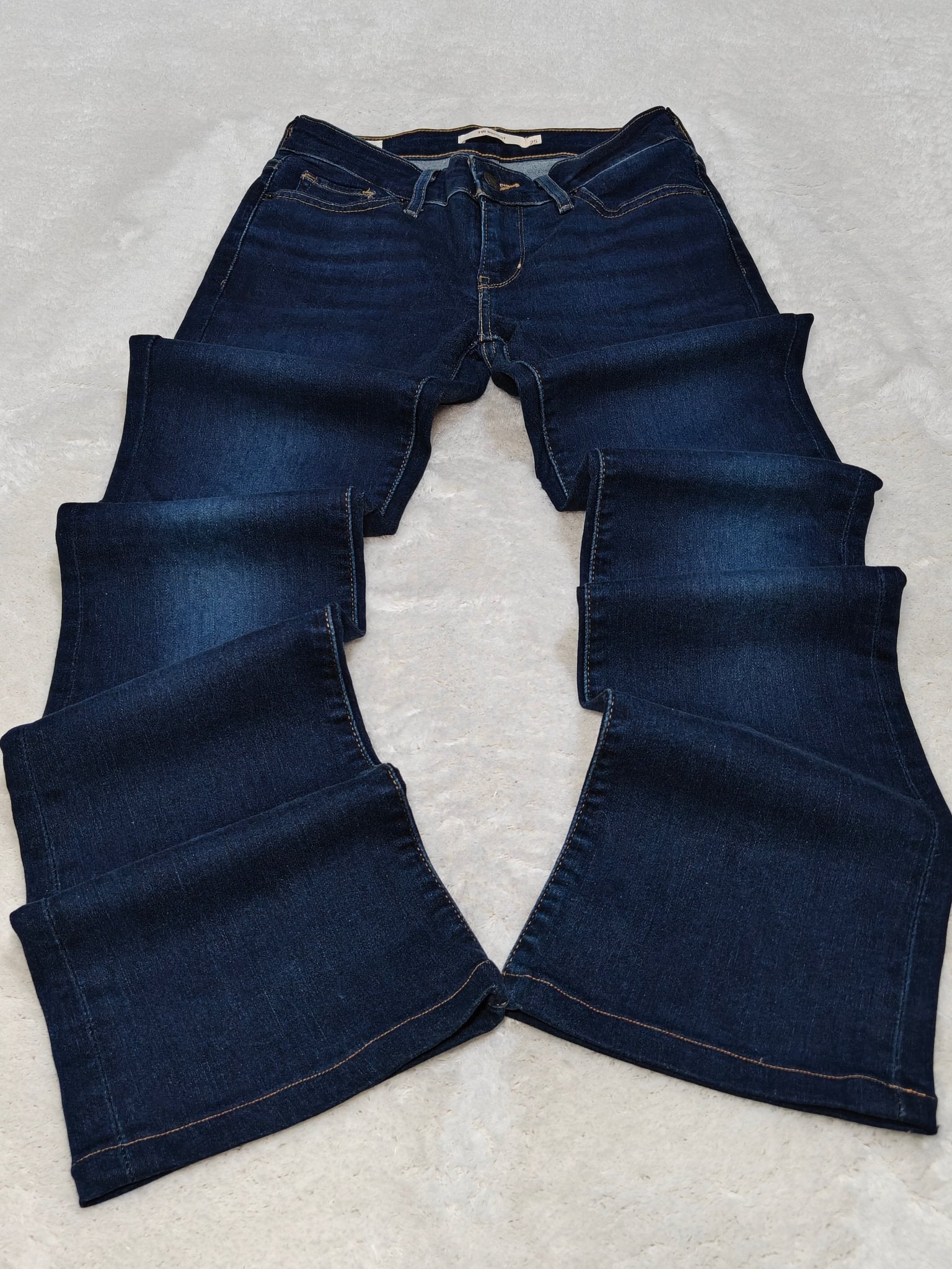 Women Levi's 712 Dark Blue Bootcut W25 L32 (EU/XS - 34) Jeans