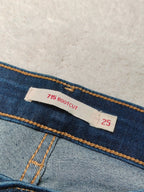 Women Levi's 712 Dark Blue Bootcut W25 L32 (EU/XS - 34) Jeans