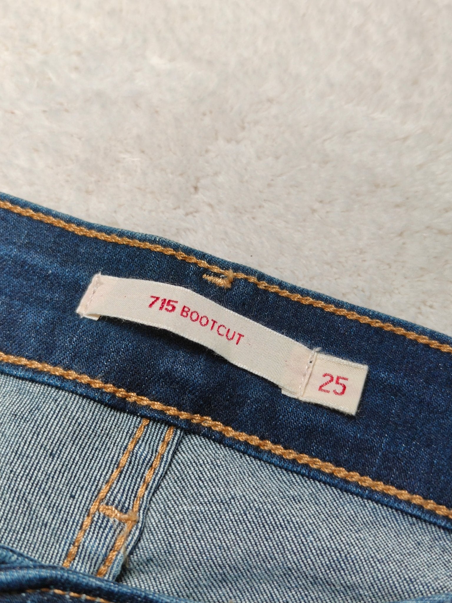 Women Levi's 712 Dark Blue Bootcut W25 L32 (EU/XS - 34) Jeans