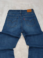 Women Levi's 721 Blue Skinny W27 L30 (EU 36/S) Jeans