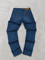 Women Levi's 721 Blue Skinny W27 L30 (EU 36/S) Jeans