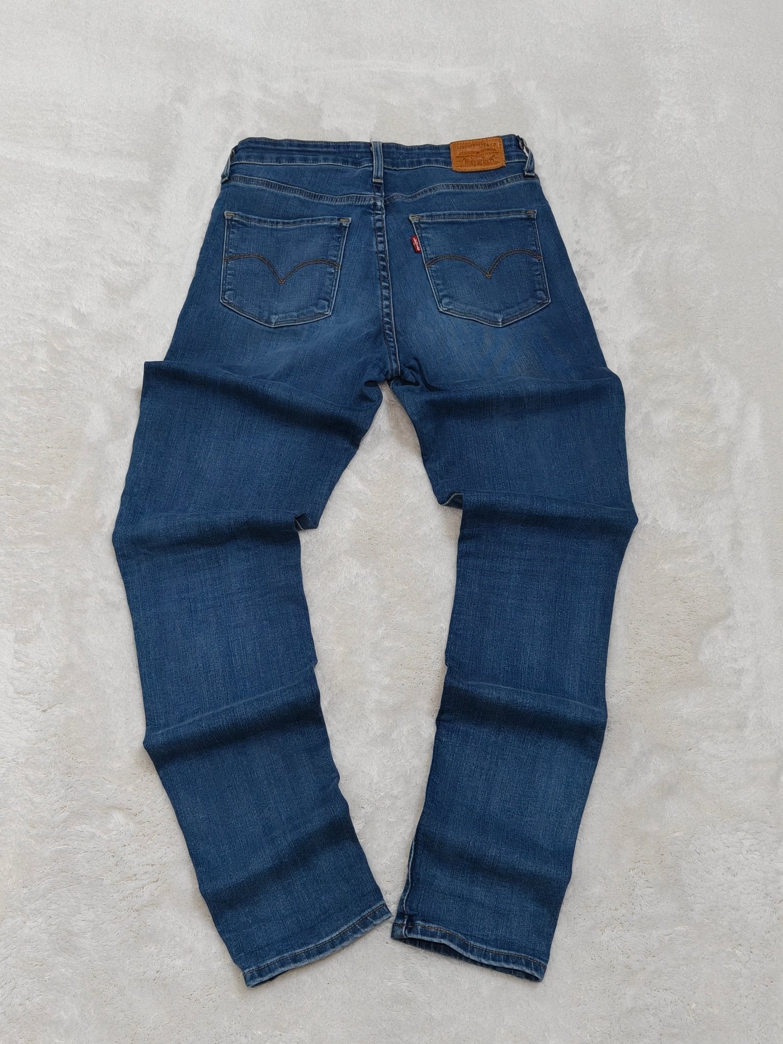 Women Levi's 721 Blue Skinny W27 L30 (EU 36/S) Jeans