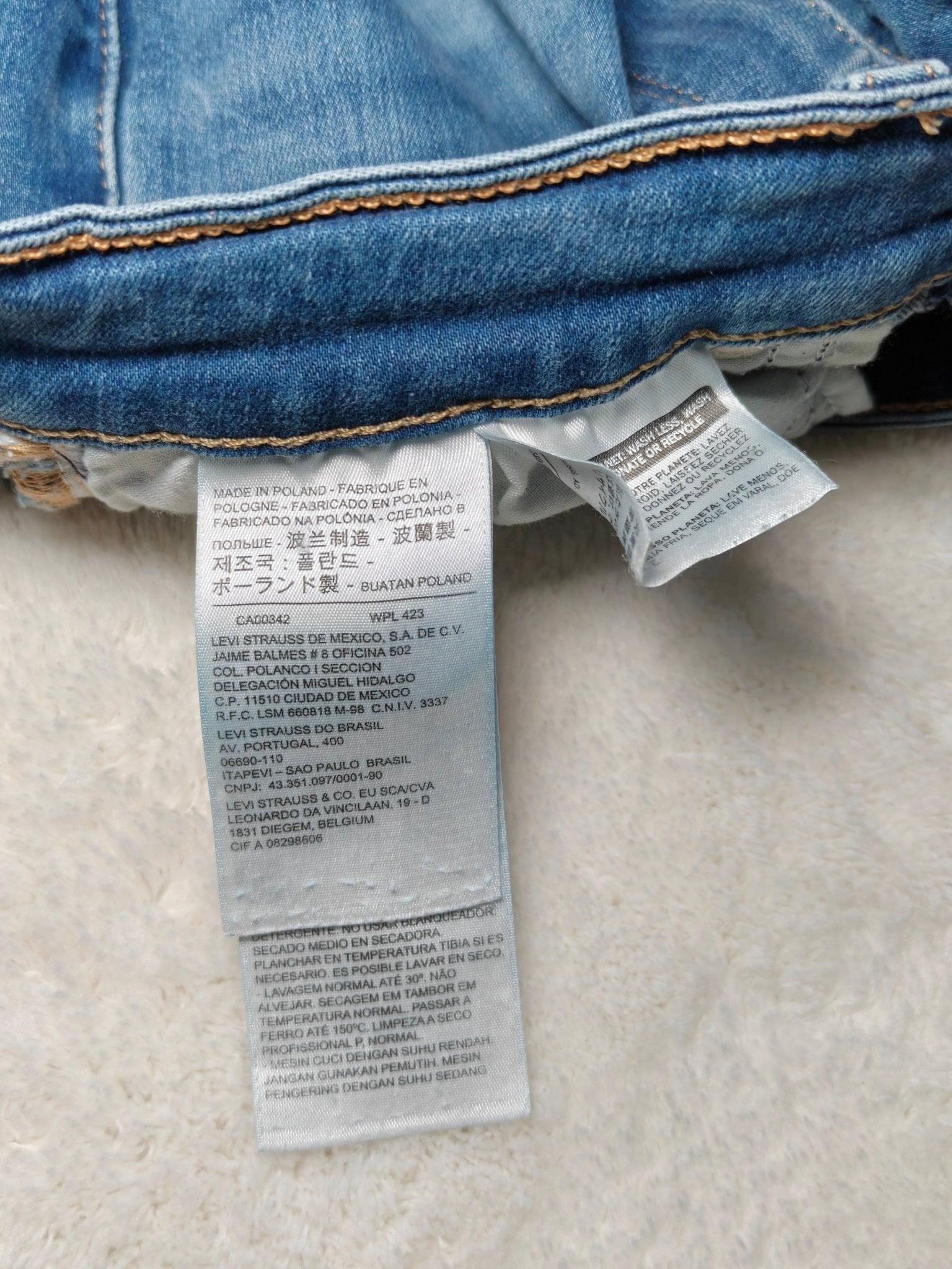 Women Levi's 721 Blue Skinny W27 L30 (EU 36/S) Jeans
