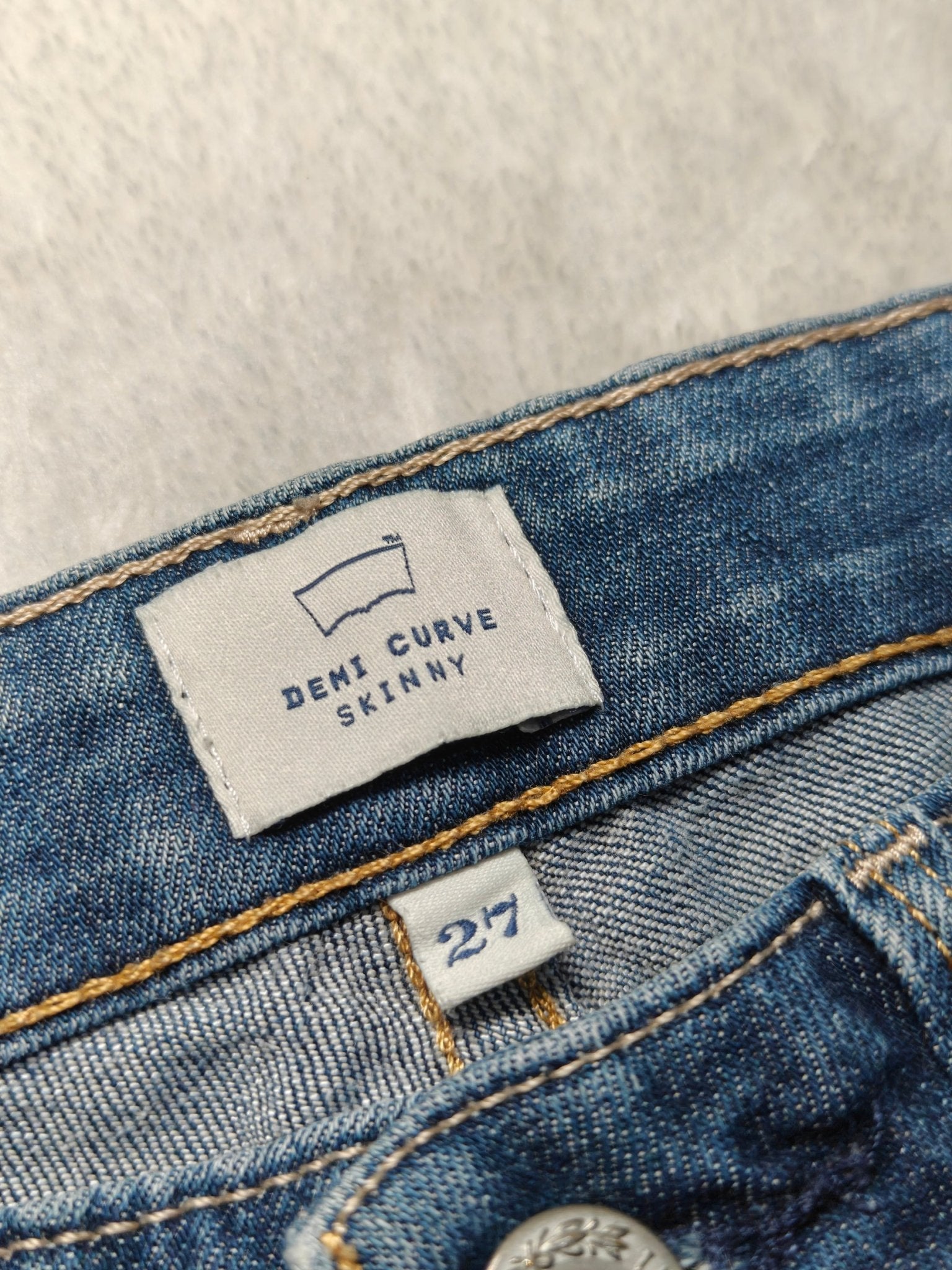 Women Levi's Demi Curve Blue Skinny Low Waist W27 L28 (EU 36/S) Jeans