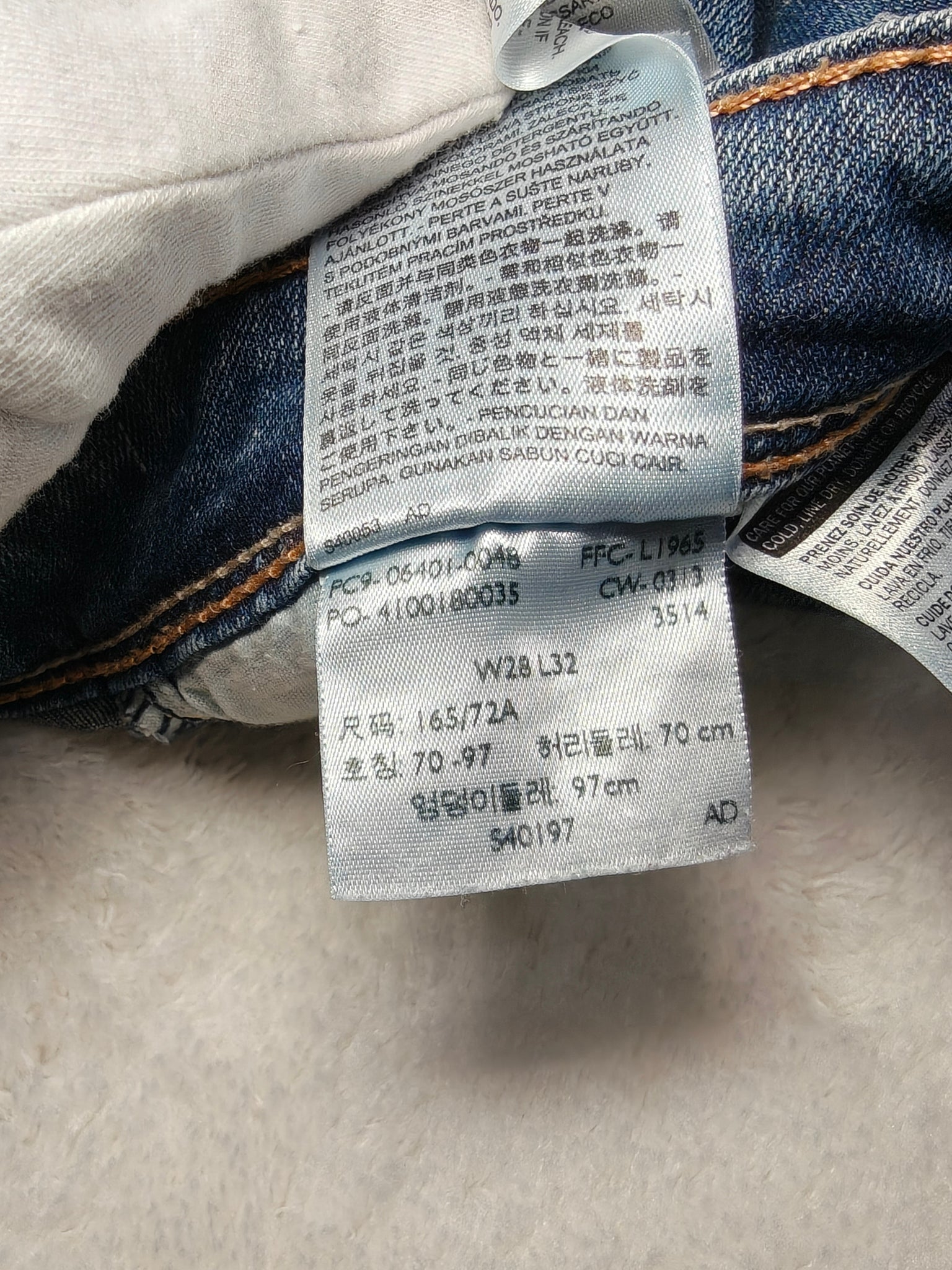 Women Levi's Demi Curve Blue Skinny W28 L32 (EU 38/M) Jeans