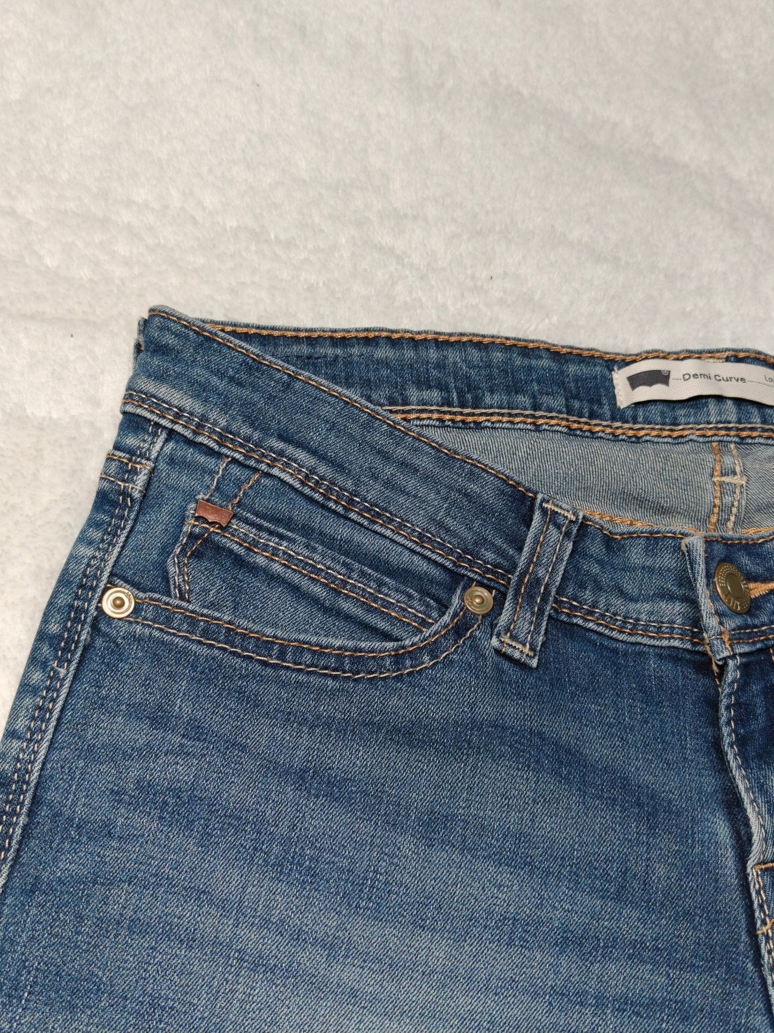 Women Levi's Demi Curve Blue Skinny W28 L32 (EU 38/M) Jeans