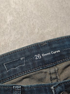 Women Levi's Demi Curve Dark Blue Skinny W26 L34 (EU 36/S) Jeans