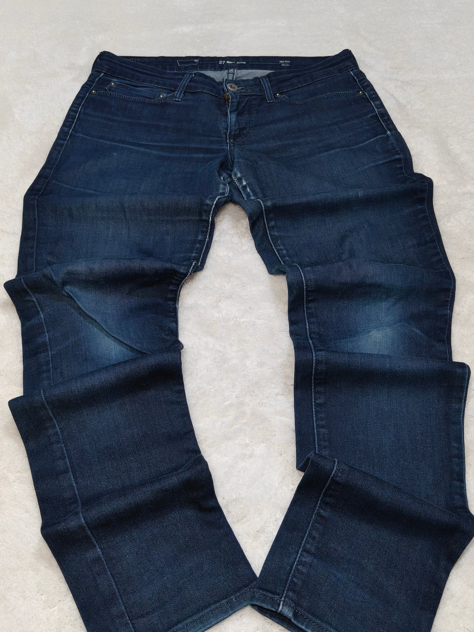 Women Levi's Demi Curve Dark Blue Skinny W27 L32 (EU 36/S) Jeans