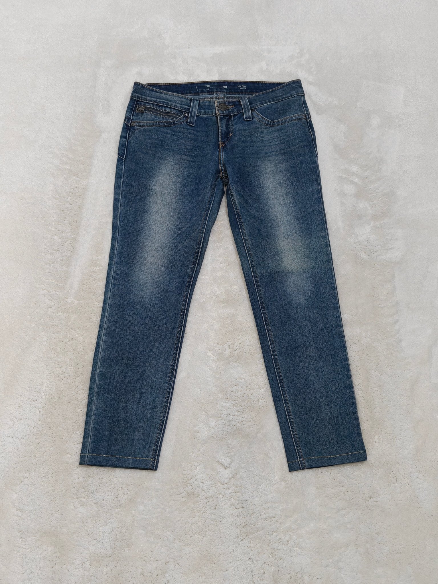 Women Levi's Demi Curve Light Blue Skinny Low Waist W28 L28 (EU 38/M) Jeans